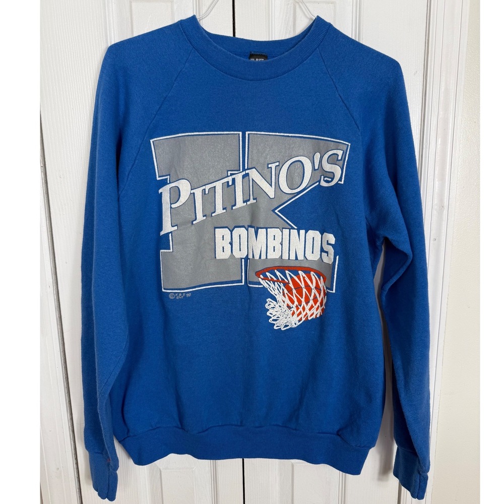Vintage 1989 Kentucky Wildcats Pitino's Bombinos Sweatshirt XXL Screen Stars USA